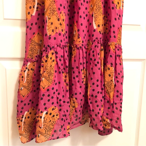 Farm Rio Cheetah Pink Banana Maxi Dress - Picture 5 of 8
